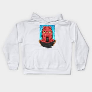 Pop Culture Caricature #10 - Hellboy Kids Hoodie